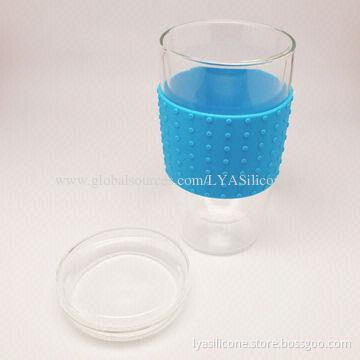 Silicone Sleeve and Lid for Double Wall Glass Tumbler, High-temperature Resistance